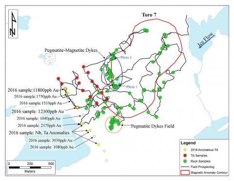 sulphide evolving basalt discovers toro