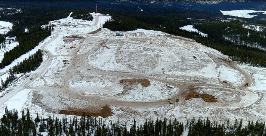 Figure 1: Blackwater Project Plant Site Area Q1-2023 (Looking West) (CNW Group/Artemis Gold Inc.)