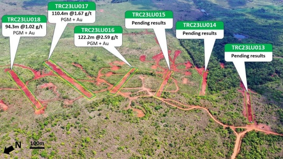 Figure 1: Trenching in the North and Central Sectors. (CNW Group/Bravo Mining Corp.)