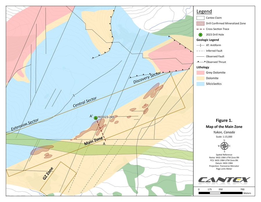 Figure 1 (CNW Group/Cantex Mine Development Corp.)