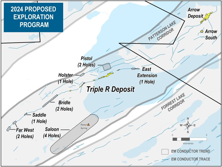PLS 2024 Proposed Area of Work (CNW Group/Fission Uranium Corp.)