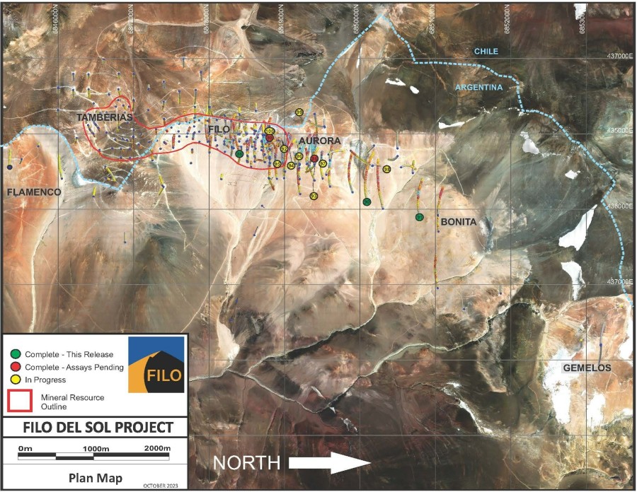 Base Map with Sat Image 2023 (CNW Group/Filo Corp.)