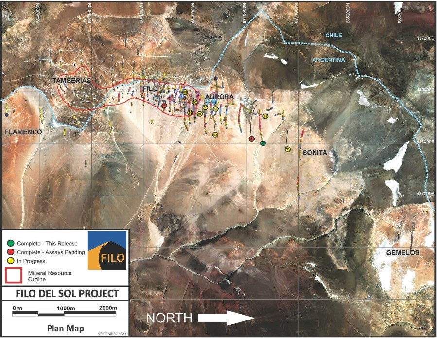 Base map with sat Image Sept 2023 (CNW Group/Filo Corp.)