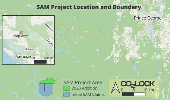 Figure 1 – SAM project location map, showing location relative to Prince George, B.C. (CNW Group/FPX Nickel Corp.)