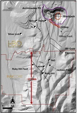 Image 1 – Hilltop Corridor Surface Plan (CNW Group/i-80 Gold Corp)