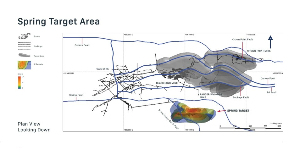 Figure 1: Spring Exploration Target Area (CNW Group/Silver Valley Metals Corp.)