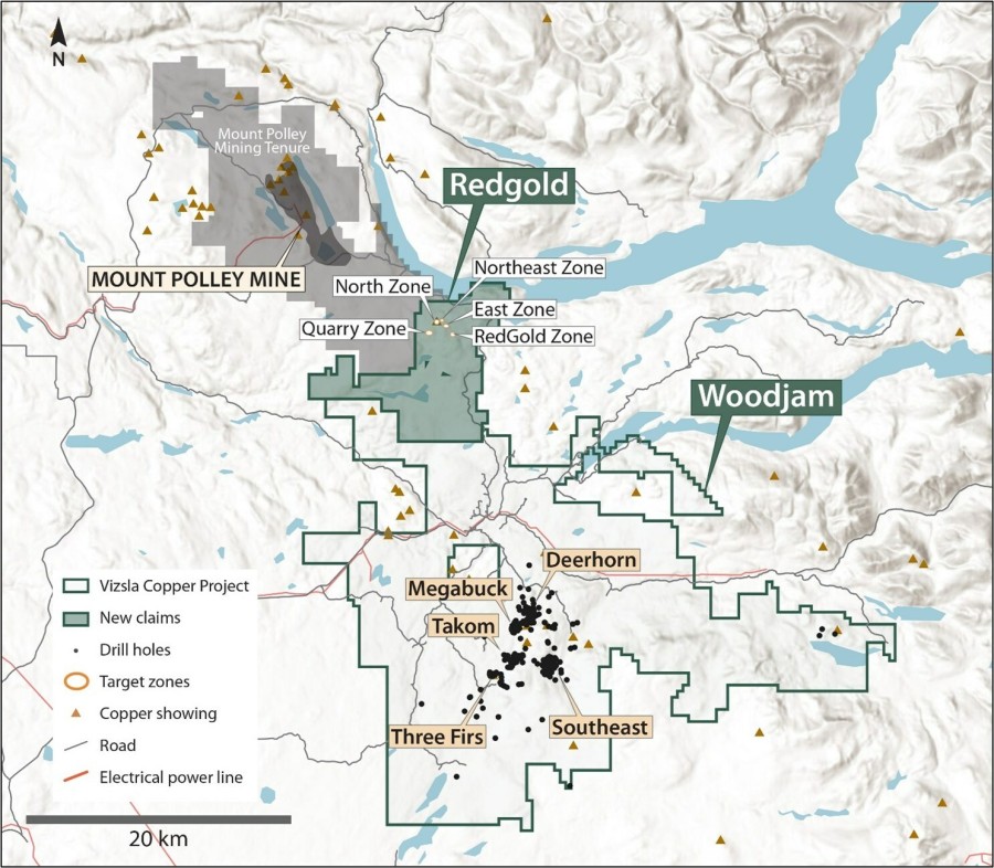 Figure 1 – Redgold Project Location (CNW Group/Vizsla Copper Corp.)