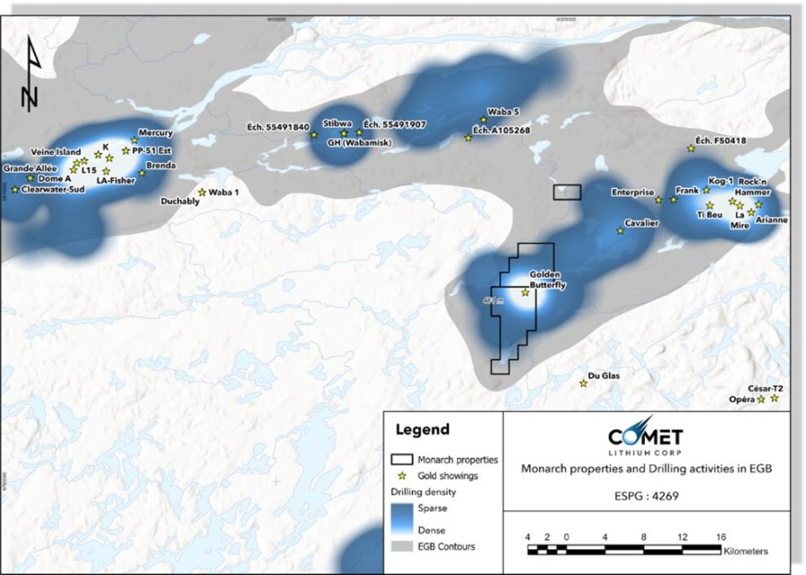 Figure 1: Monarch Property Location (CNW Group/Comet Lithium Corporation)