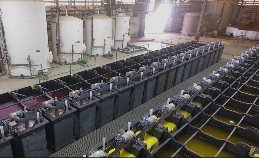 Existing commercial-scale solvent extraction (“SX