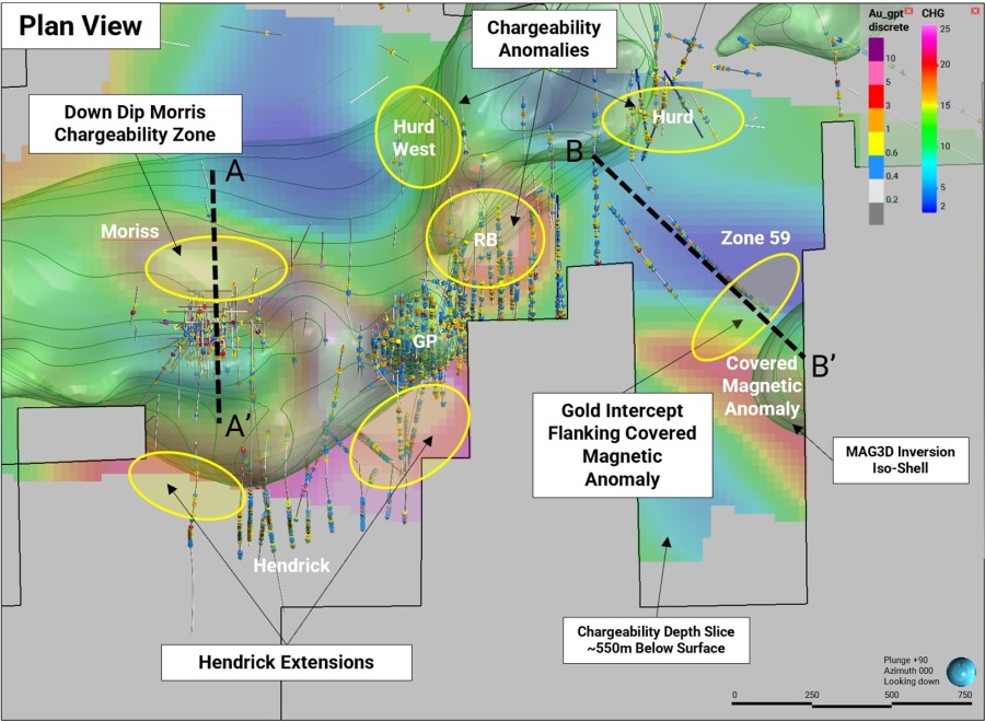 Figure 1: Priority Target Areas and Structural Trends Identified from Integrated Geophysical Interpretation (CNW Group/Fokus Mining Corporation)