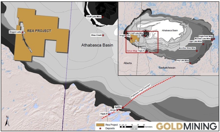 Figure 1 – GoldMining Rea Project Location Map (CNW Group/GoldMining Inc.)