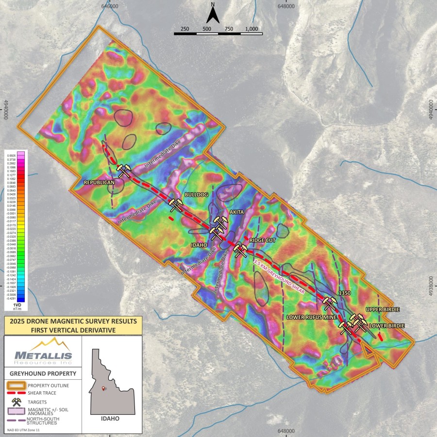 2025 Drone Magnetic Survey Results (CNW Group/Metallis Resources Inc.)
