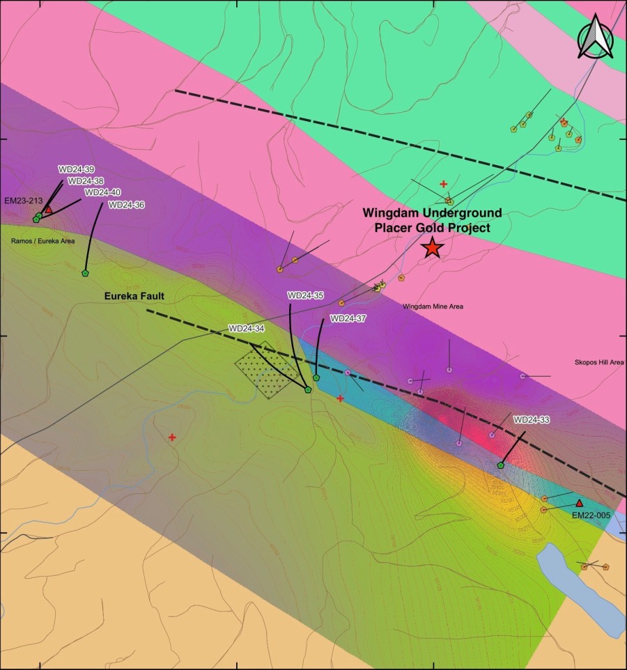 Figure 1. Drill Hole Locations (CNW Group/Omineca Mining and Metals Ltd.)