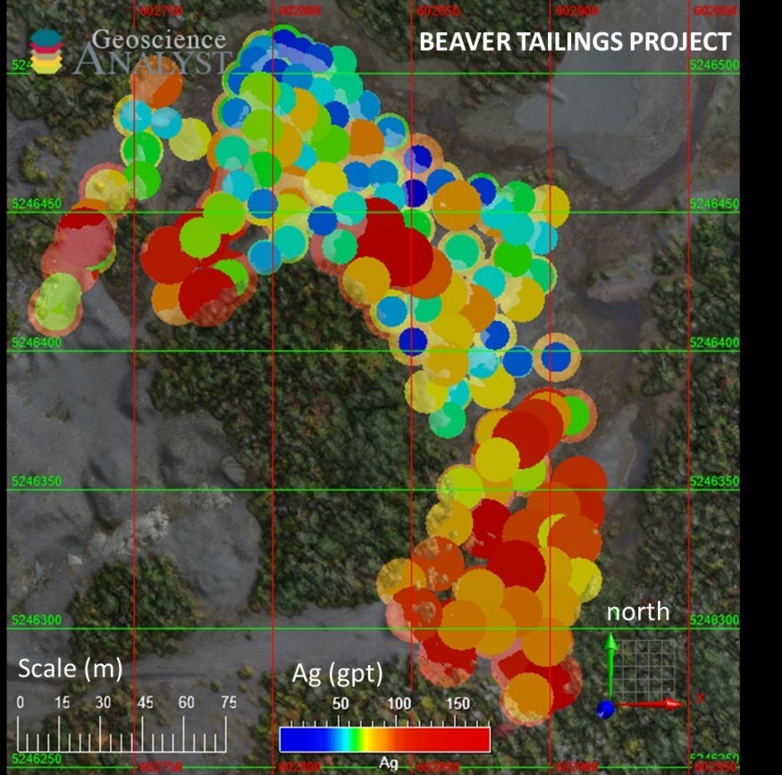 Silver Grade Distribution Map (CNW Group/Canada Silver Cobalt Works Inc.)