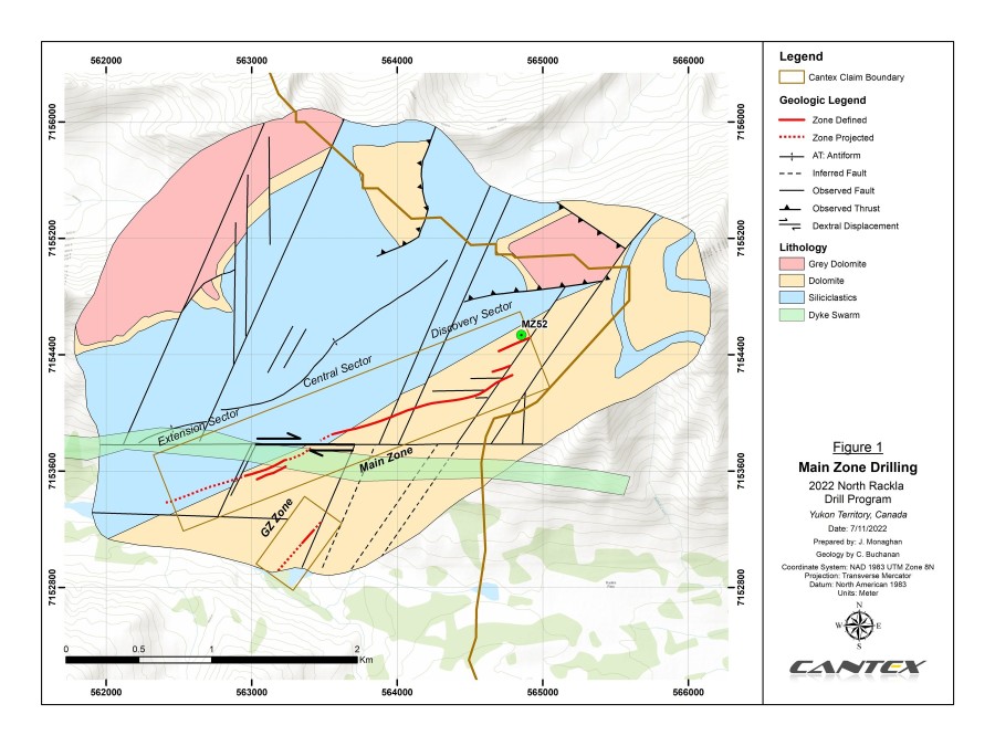 Main Zone drilling (CNW Group/Cantex Mine Development Corp.)