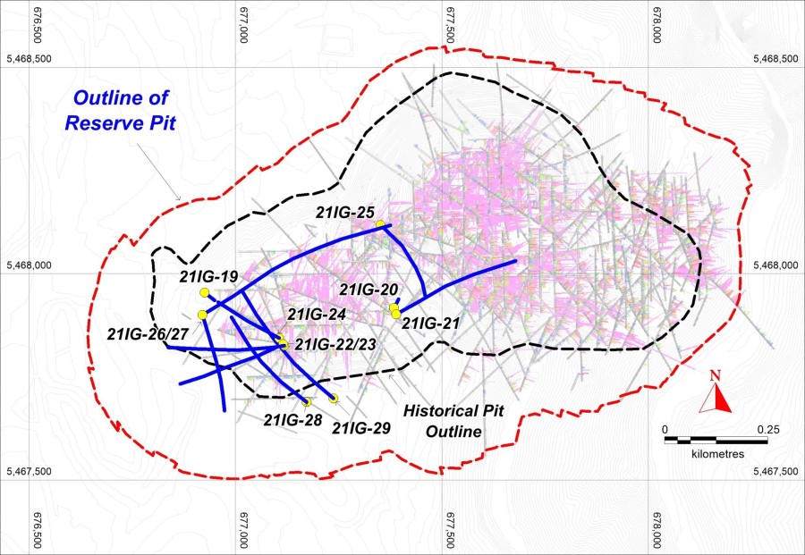 Figure 1: Plan View (Drill Hole Location Map) (CNW Group/Copper Mountain Mining Corporation)