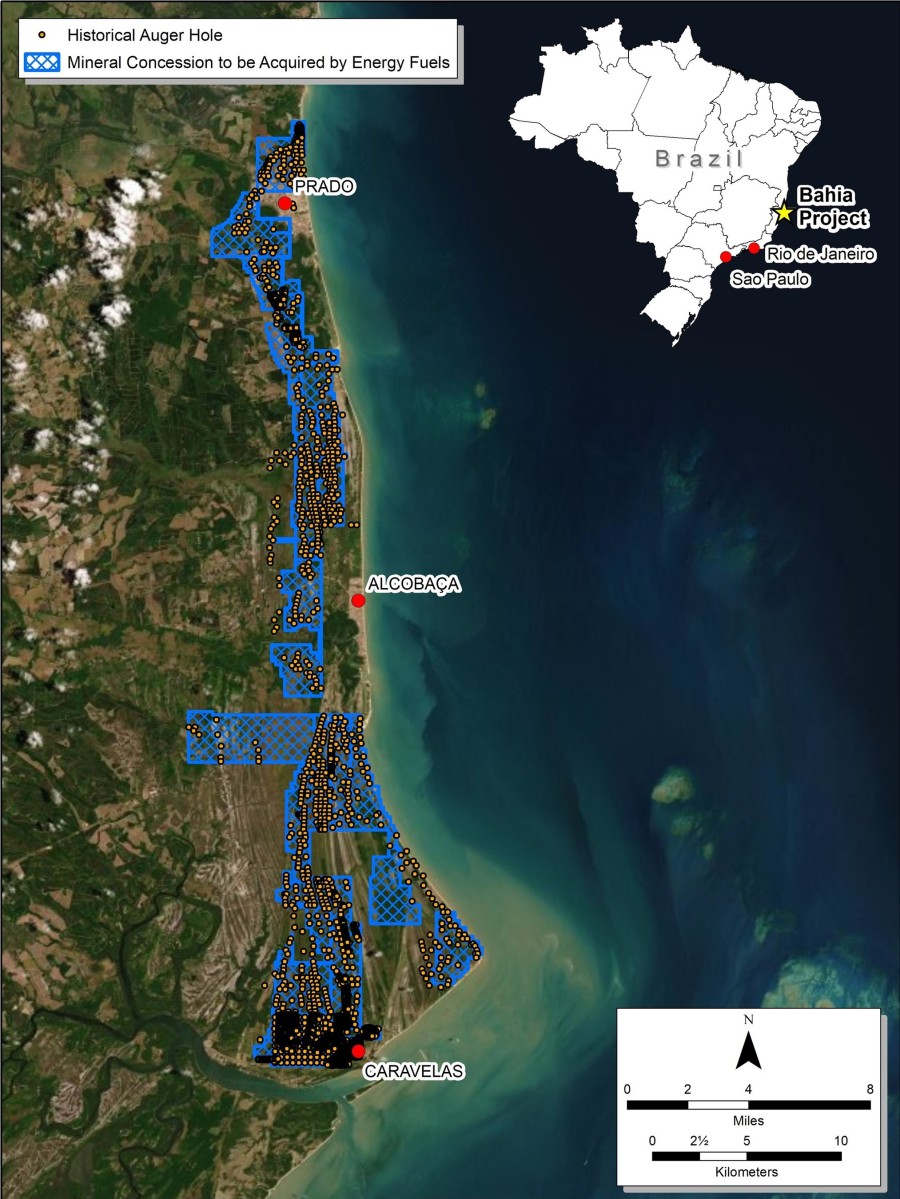 The Bahia Heavy Mineral Sand & Rare Earth Project (CNW Group/Energy Fuels Inc.)