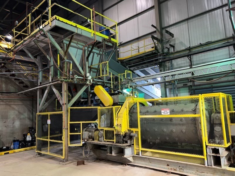 Electra has installed material feed handling equipment in advance of black mass recycling at its refinery (CNW Group/Electra Battery Materials Corporation)