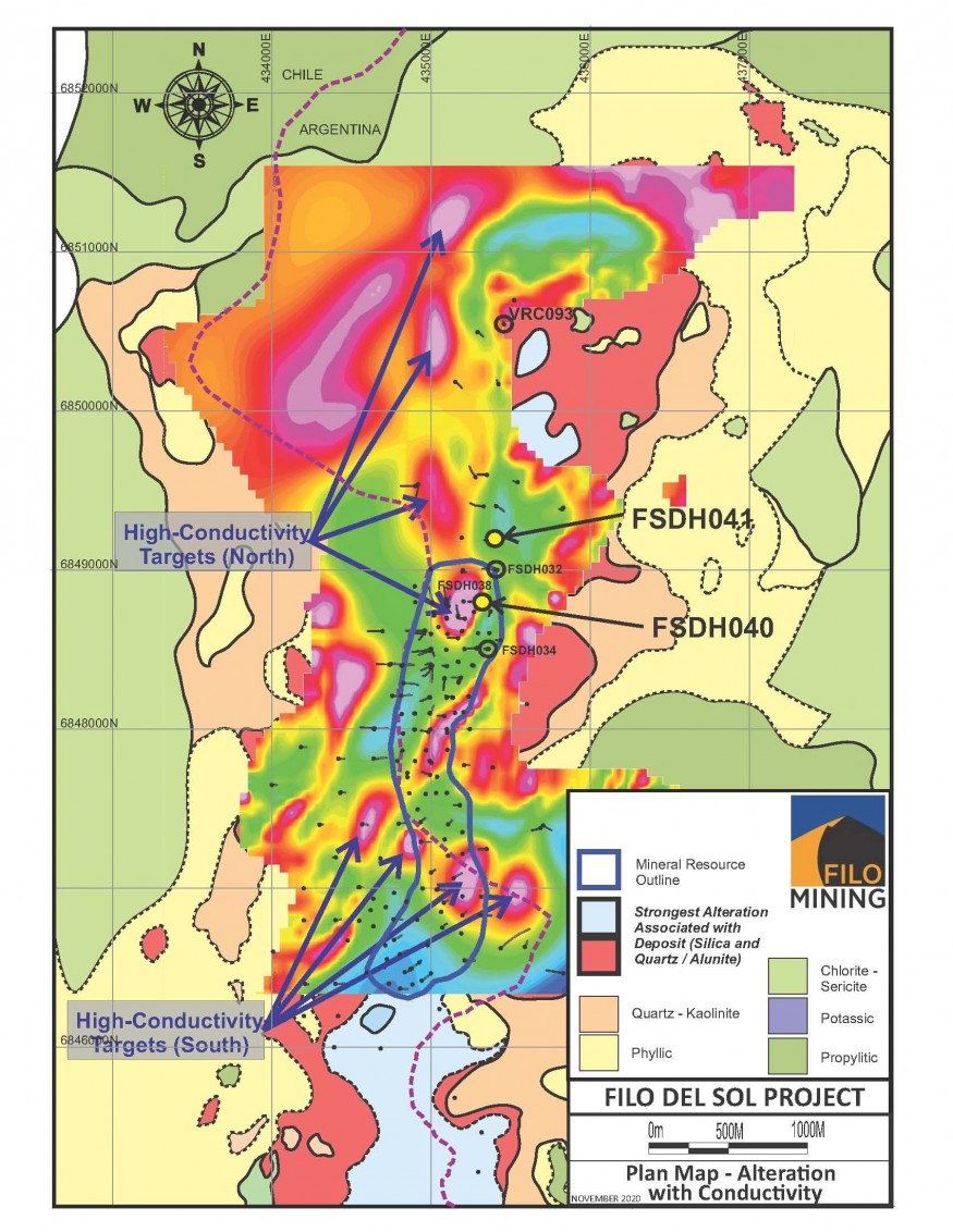 Filo Mining Alteration Map (CNW Group/Filo Mining Corp.)