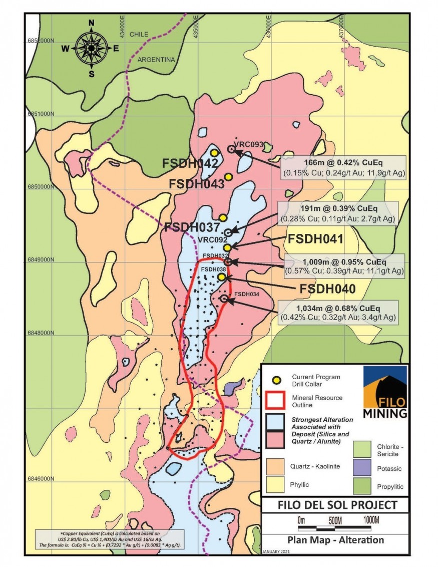 Filo del Sol Drill Locations (CNW Group/Filo Mining Corp.)