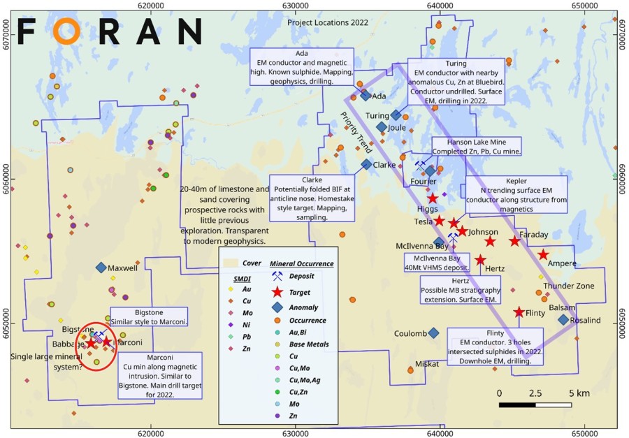 Project Location Map (CNW Group/Foran Mining Corporation)