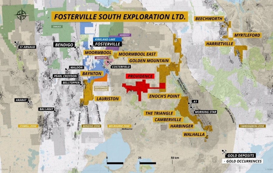 Figure 1 – Fosterville South Overview Map (CNW Group/Fosterville South Exploration Ltd.)