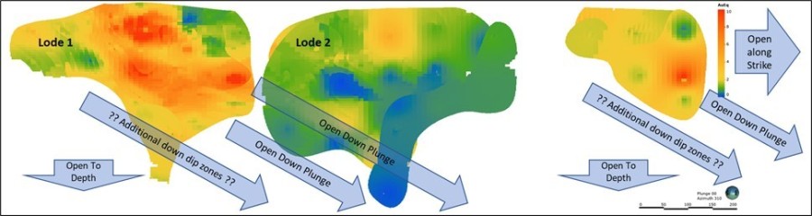 Figure 1: Expansion potential of the Kylmäkangas deposit (CNW Group/Gold Line Resources Ltd.)