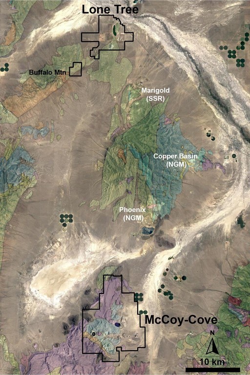 Figure 1 – McCoy-Cove Property Location (CNW Group/i-80 Gold Corp)