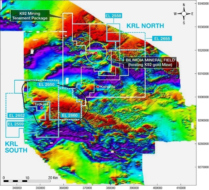 Figure 1: Aeromagnetic Image of Kainantu Region (CNW Group/Kainantu Resources Ltd.)