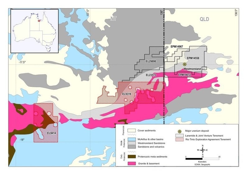 Figure 1 – Murphy Project (CNW Group/Laramide Resources Ltd.)