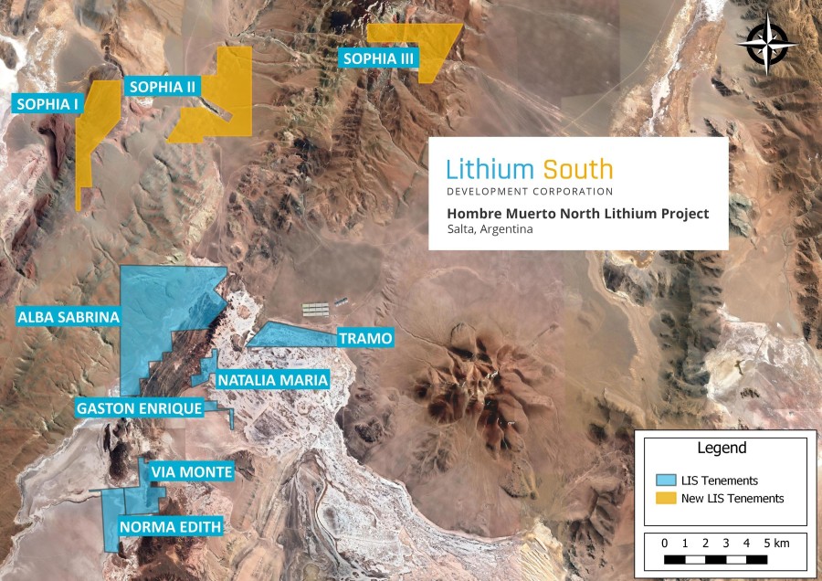 Additional 2,400 Hectares Acquired at Hombre Muerto (PRNewsfoto/Lithium South Development Corporation)
