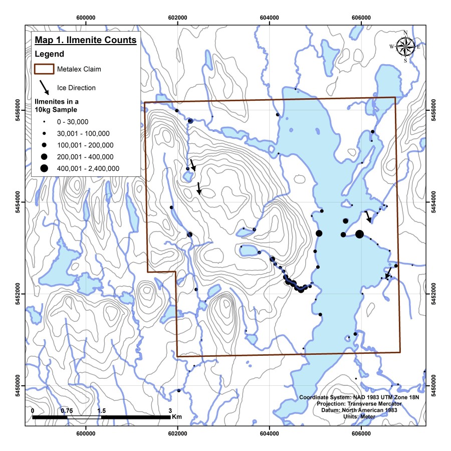 Map 1 (CNW Group/Metalex Ventures Ltd.)