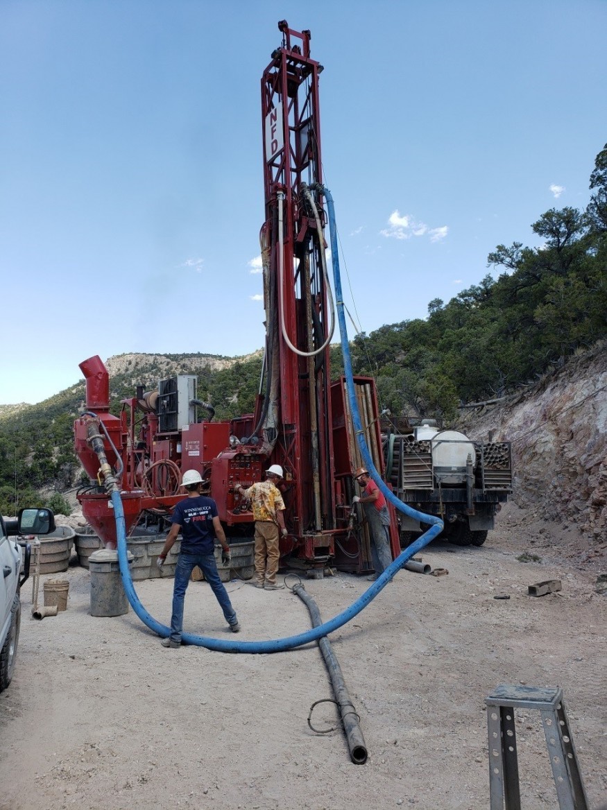 Figure 1: RC Drilling at the Kinsley Mountain Gold Project (CNW Group/New Placer Dome Gold Corp.)