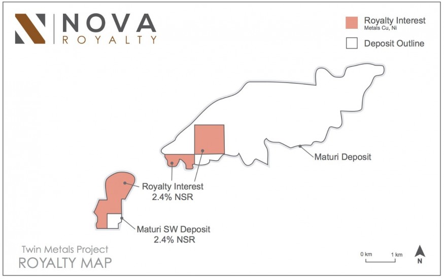 ROYALTY MAP (CNW Group/Nova Royalty Corp.)