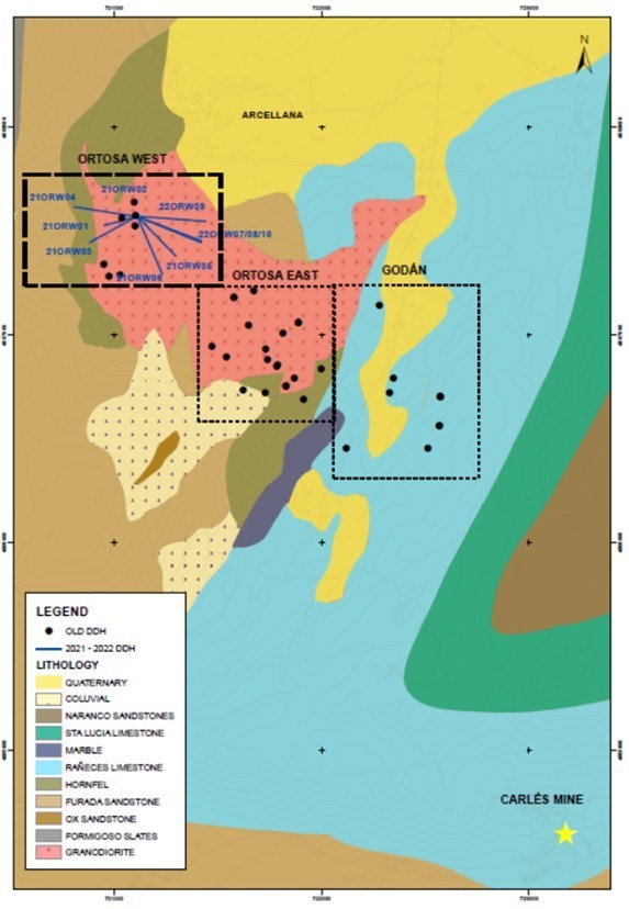 Figure 1: Ortosa-Godán Project (CNW Group/Orvana Minerals Corp.)