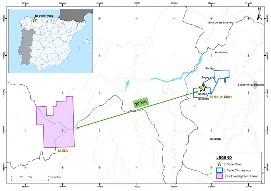 Figure 1 – Lidia Project location (CNW Group/Orvana Minerals Corp.)