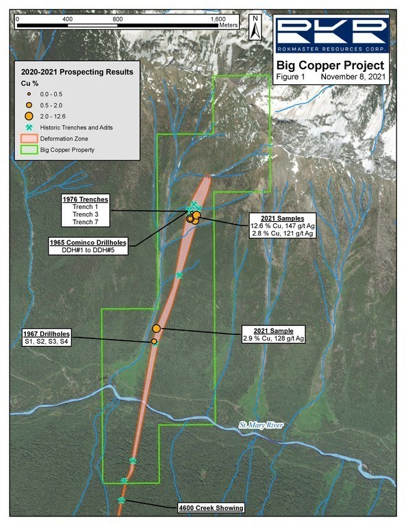 Geology and Sample Location Map (Figure 1) (CNW Group/Rokmaster Resources Corp.)