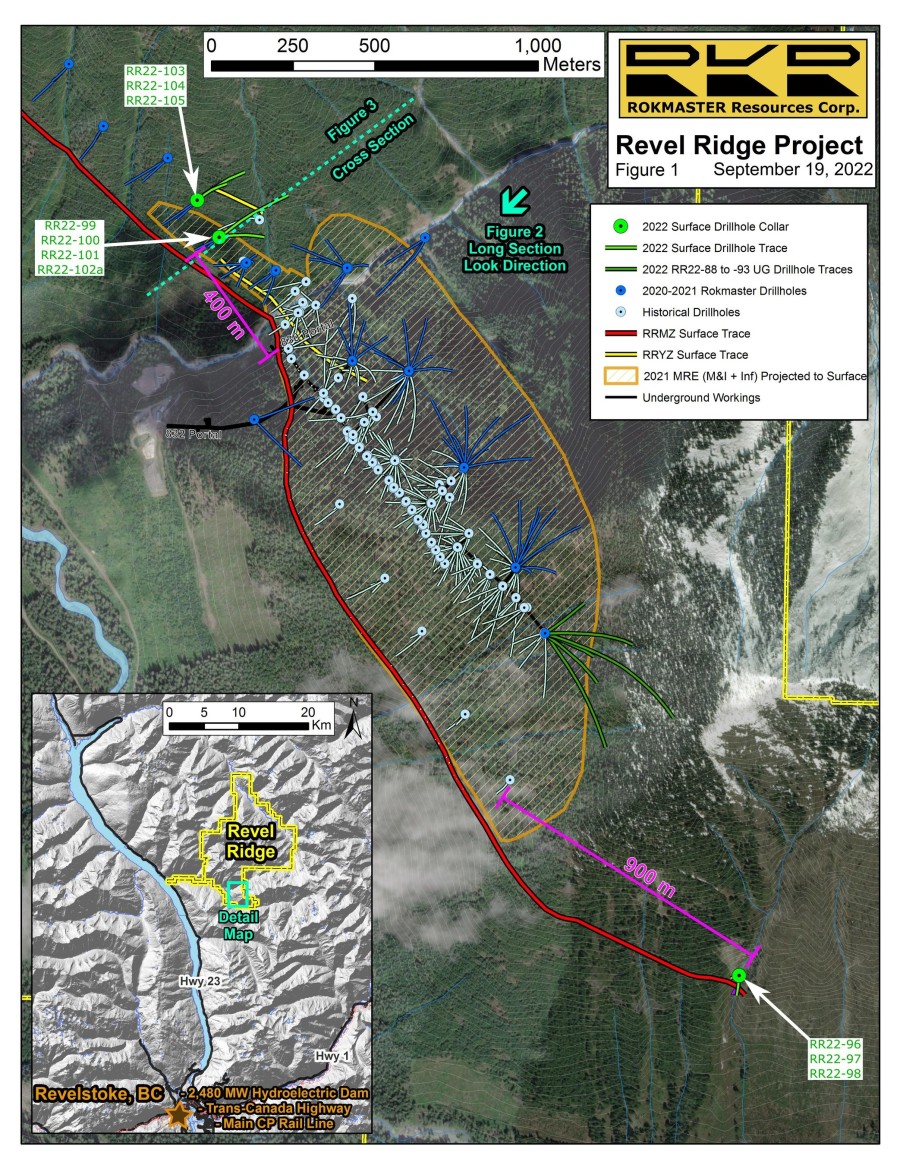 Drill Plan Map (CNW Group/Rokmaster Resources Corp.)