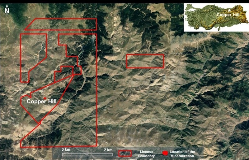 Figure 1. Location map of the Copper Hill copper prospect. (CNW Group/SSR Mining Inc.)