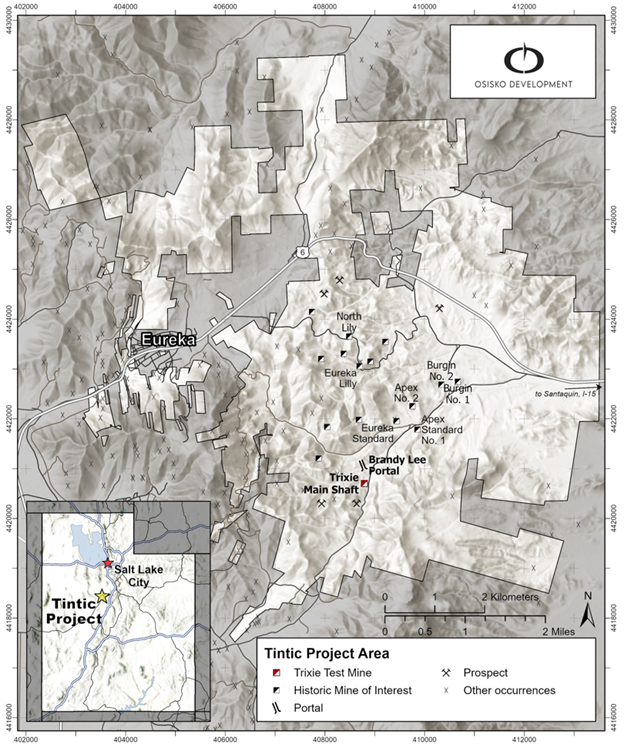 Osisko Development Provides Update for Tintic, Cariboo Gold and