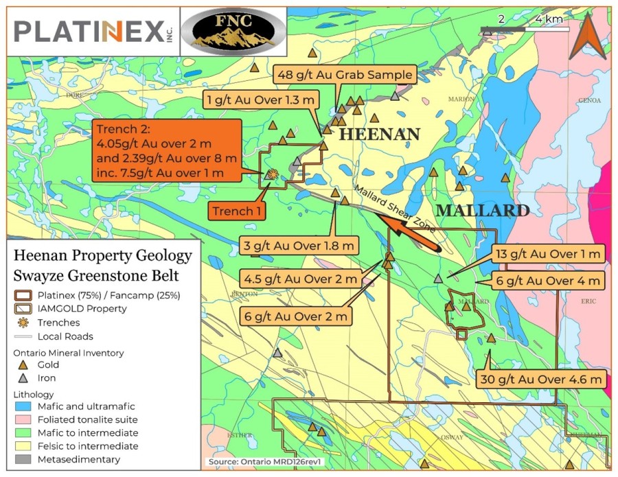 Figure 1: Heenan Property Geology