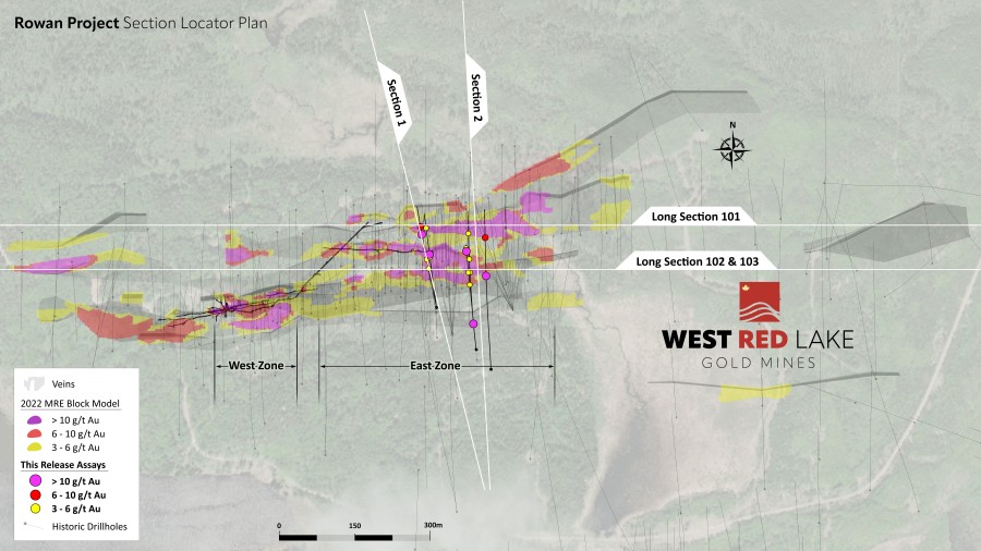 Rowan Project Section Locator Plan