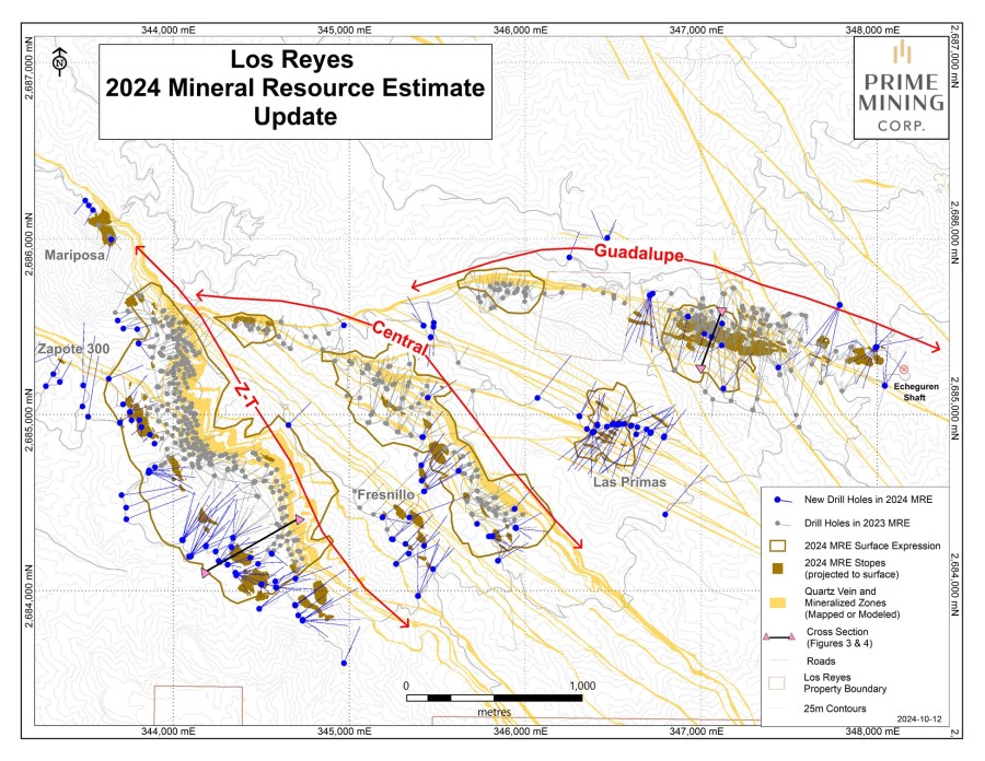 Figure 1 - Resource Areas and MRE Drilling