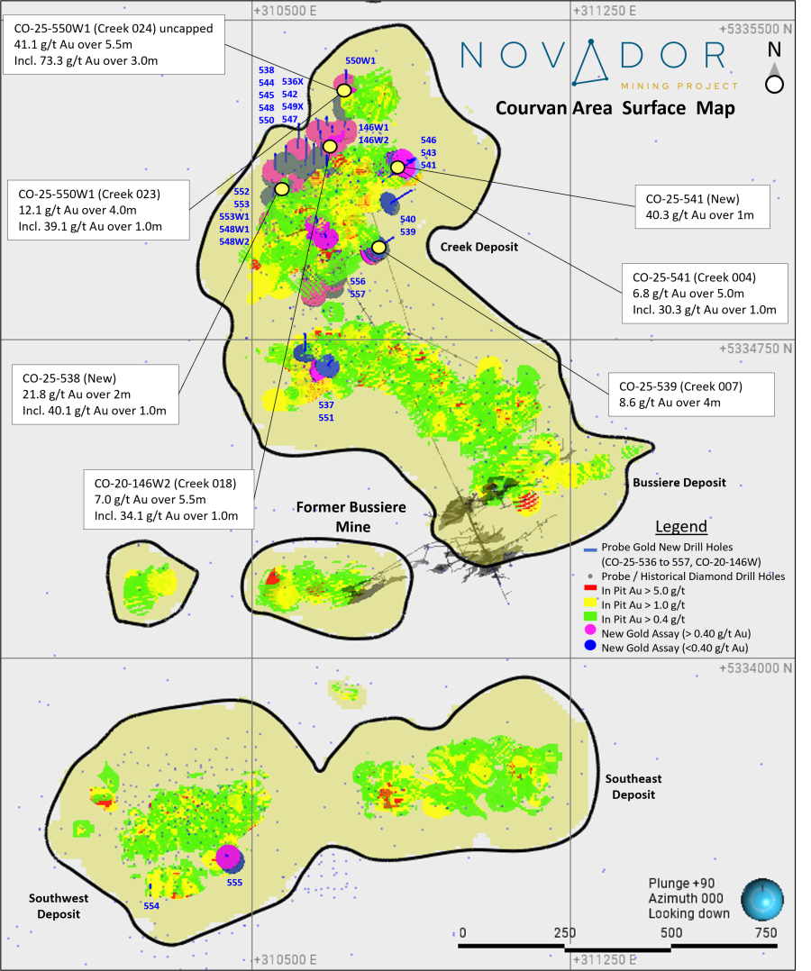 Figure 1: Courvan Area Surface Map