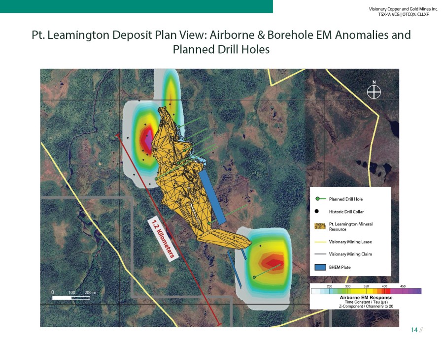 Pt. Leamington Plan View with Electromagnetic Anomalies