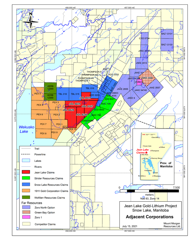 Jean Lake Gold- Lithium Property Snow Lake, Manitoba