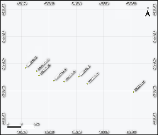 Bulk Sample Locations at Q17 Zone