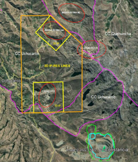 Figure 1: Surface Rights Exploration Agreement Map