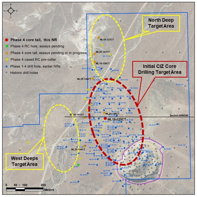Mother Lode Drill Plan Map May 13, 2020