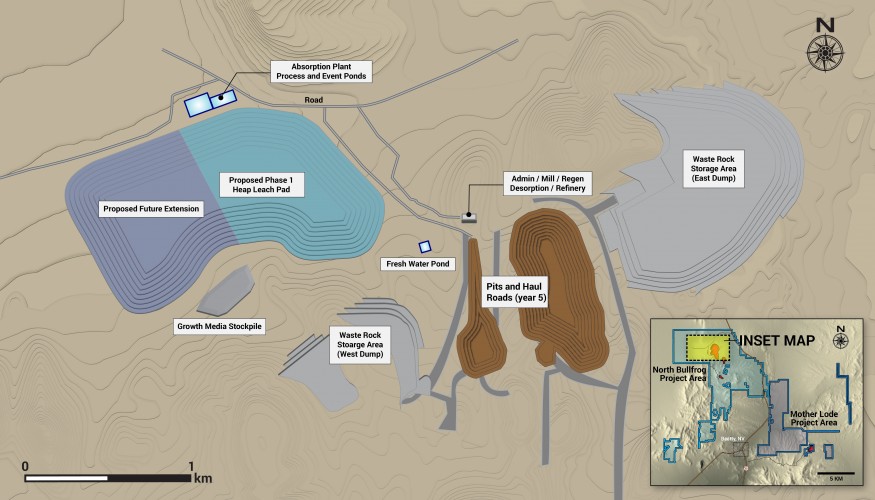 North Bullfrog Phase 1 Project Potential Layout